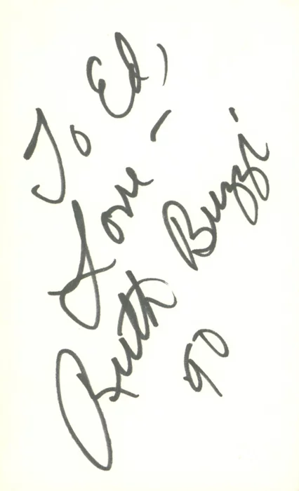Ruth Buzzi autograph