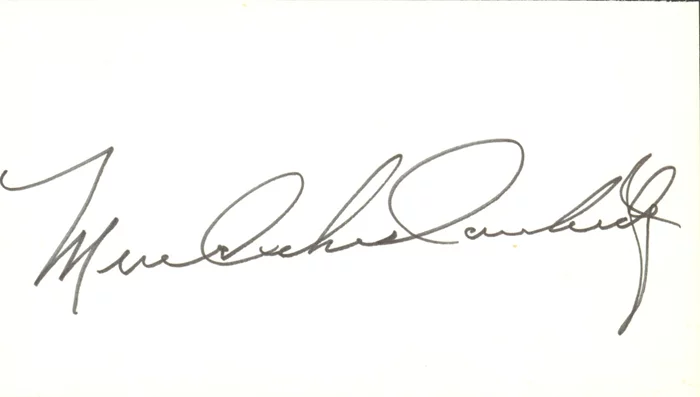 Mercedes McCambridge autograph