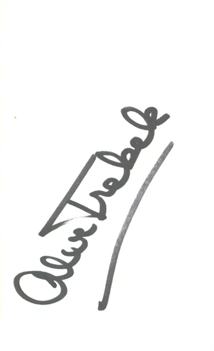 Alex Trebek autograph