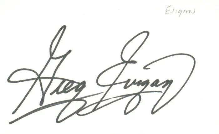 Greg Evigan autograph