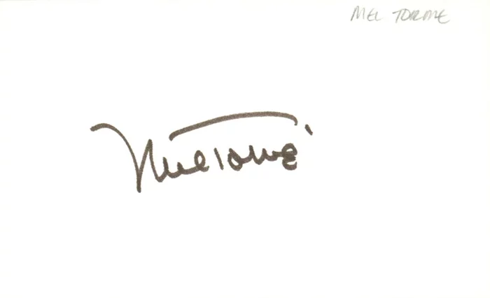 Mel Torme autograph