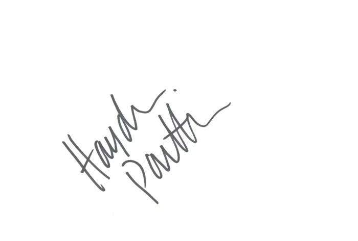 Hayden Panettiere autograph