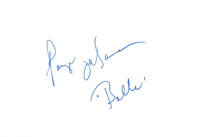Paige O'Hara autograph