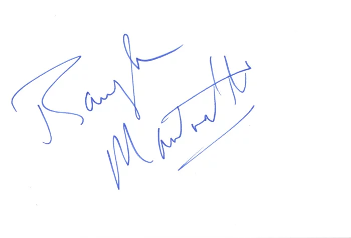 Randolph Mantooth autograph