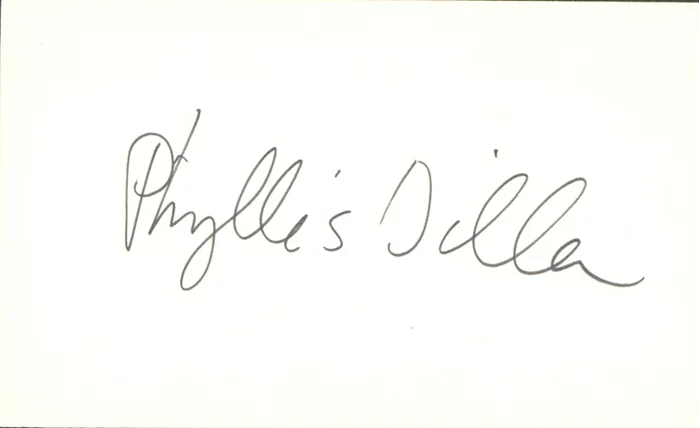 Phyllis Diller autograph