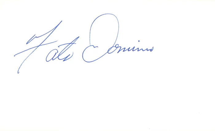 Fats Domino autograph