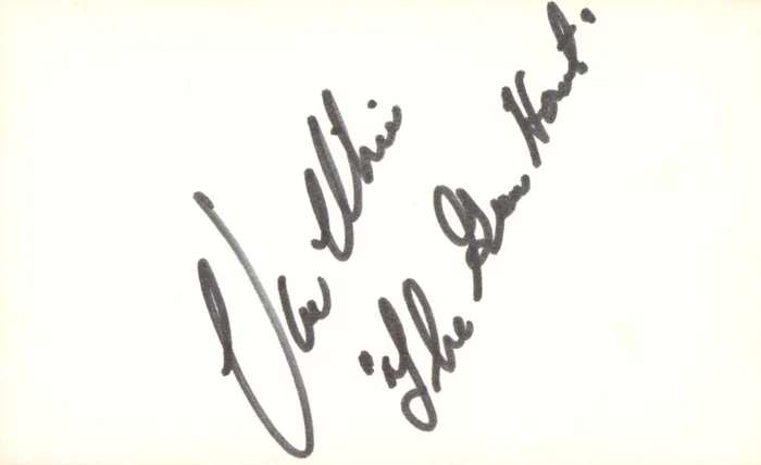 Van Williams autograph