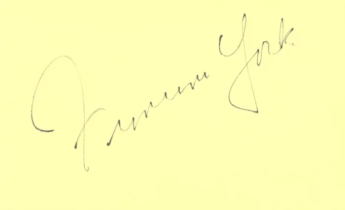 Francine York autograph