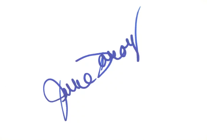 June Foray autograph