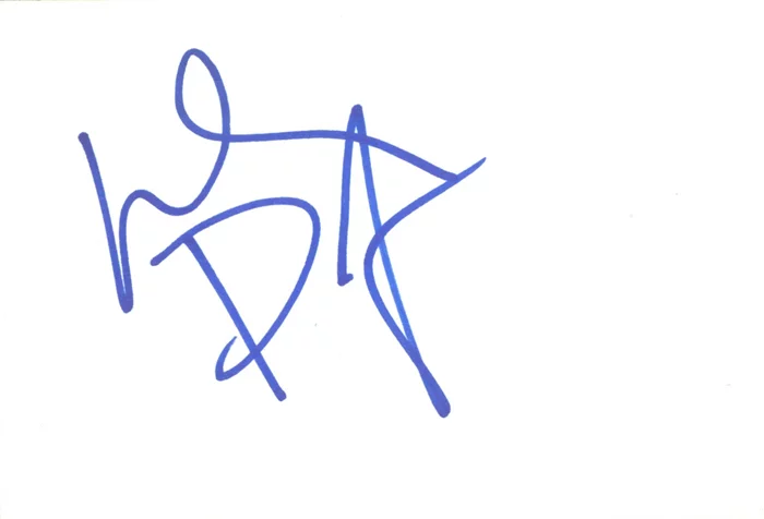 Willem DaFoe autograph