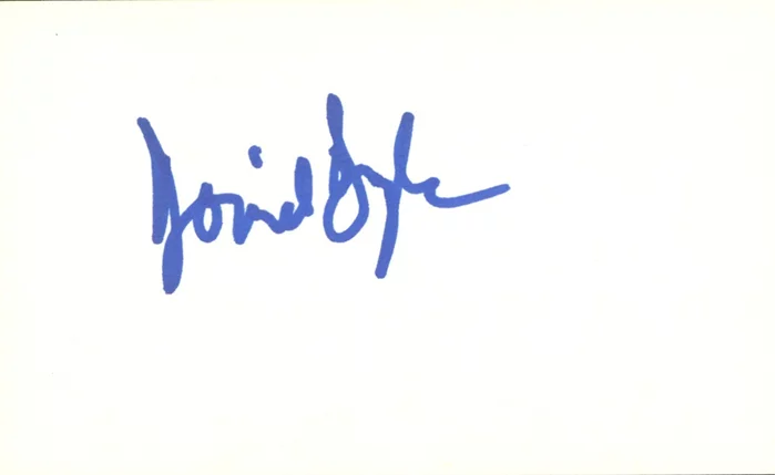 David Doyle autograph