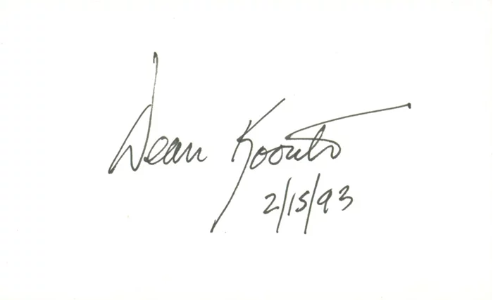 Dean Koontz autograph