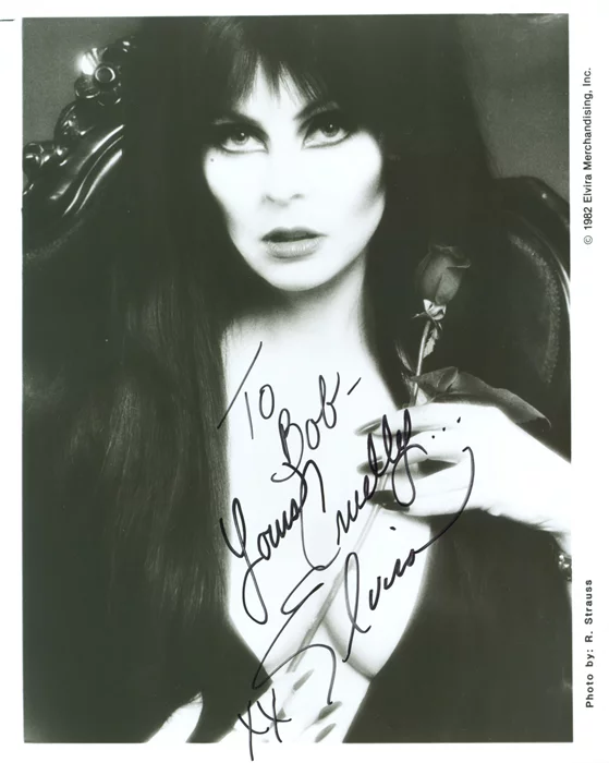 Elvira autograph