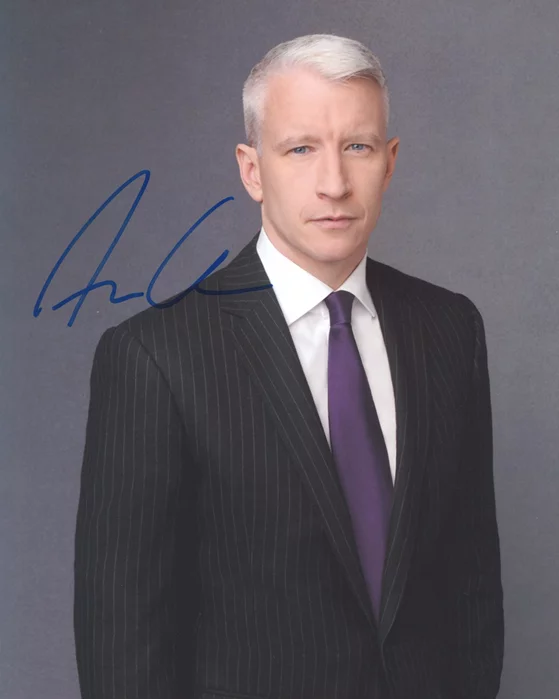 Anderson Cooper autograph