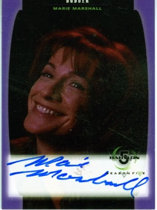 Marie Marshall autograph