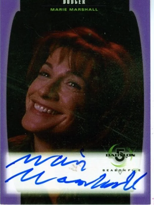 Marie Marshall autograph