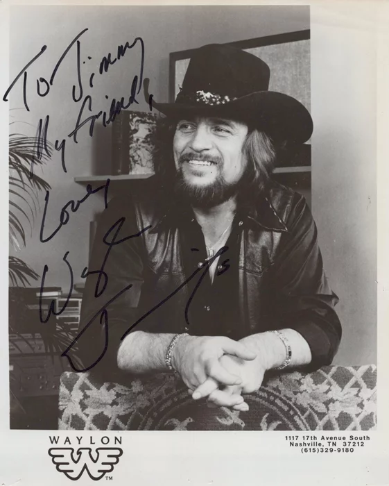 Waylon Jennings autograph