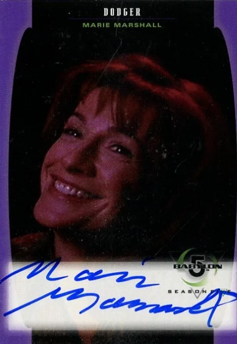 Marie Marshall autograph