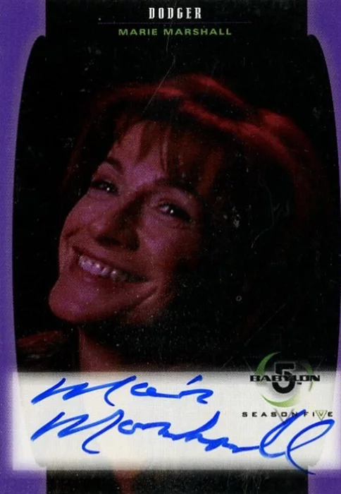 Marie Marshall autograph