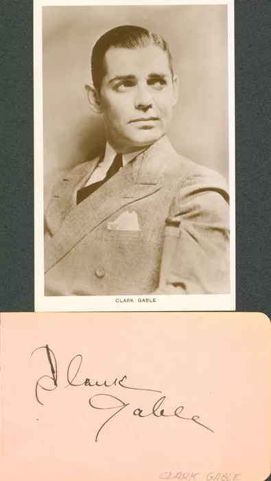 Clark Gable autograph
