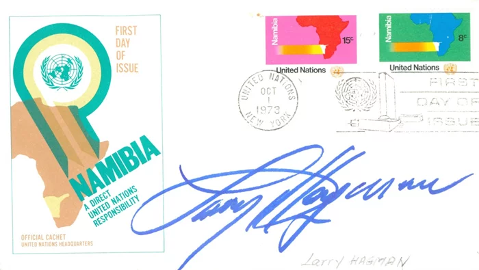 Larry Hagman autograph