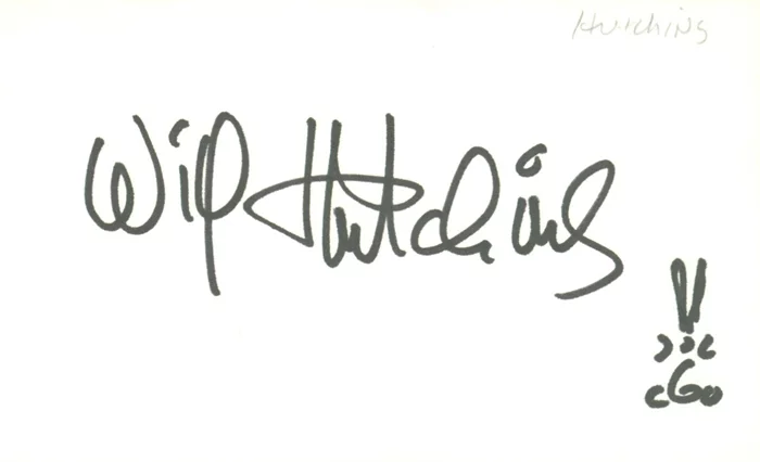 Will Hutchins autograph