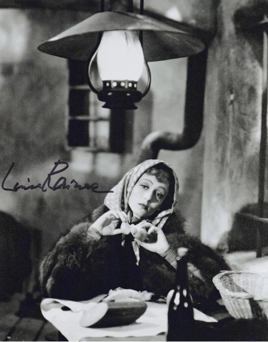 Luise Rainer autograph