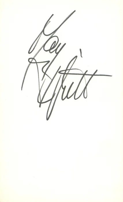 May Britt autograph