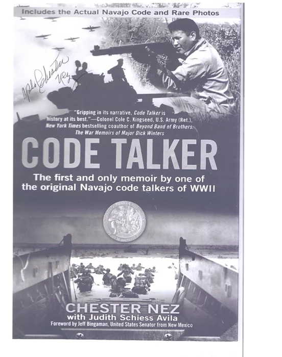 Chester Nez autograph