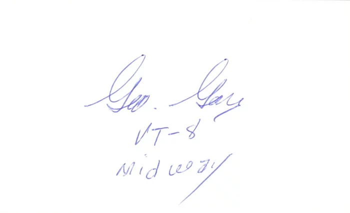 George Gay autograph
