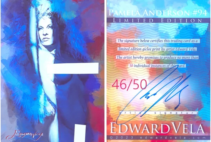 Pamela Anderson autograph