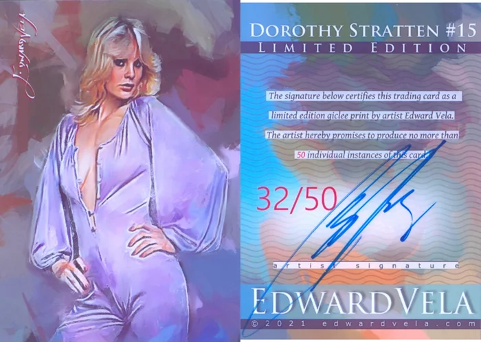 Dorothy Stratten autograph