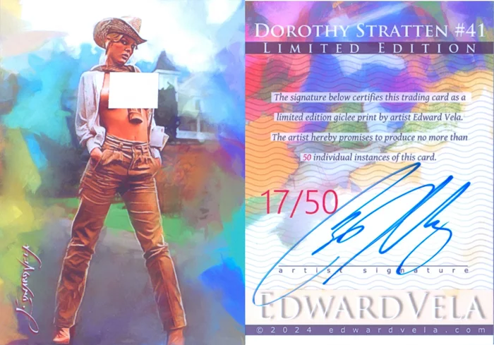 Dorothy Stratten autograph