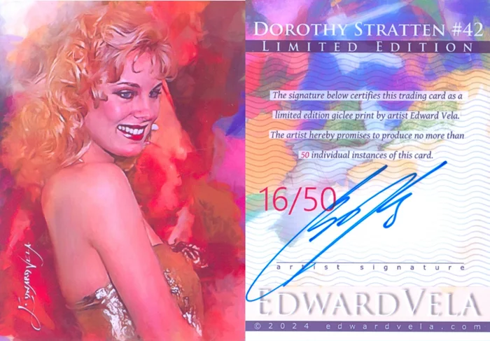 Dorothy Stratten autograph