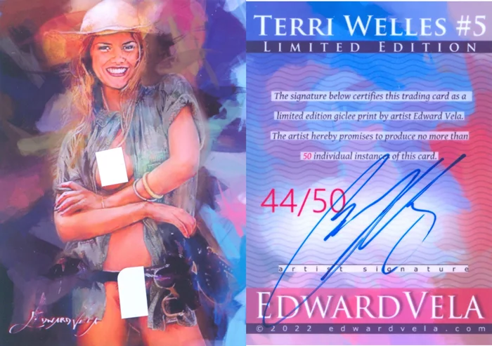 Terri Welles autograph