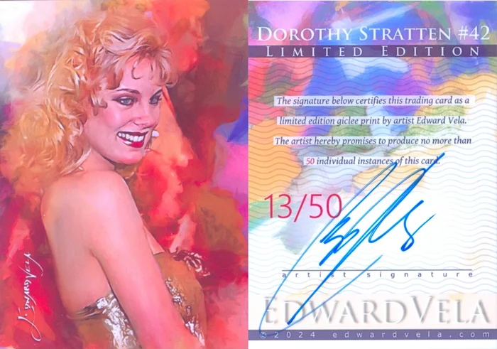 Dorothy Stratten autograph