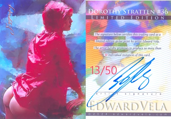 Dorothy Stratten autograph