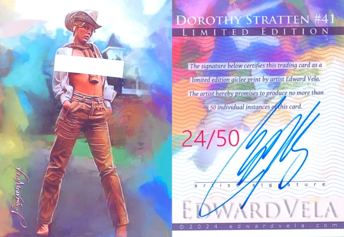 Dorothy Stratten autograph
