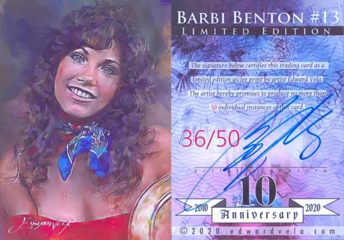 Barbi Benton autograph