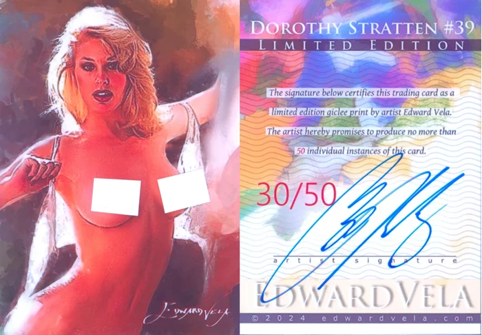 Dorothy Stratten autograph