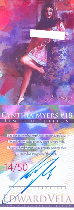 Cynthia Myers autograph