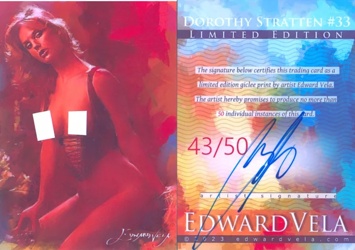 Dorothy Stratten autograph