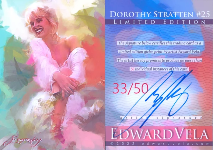 Dorothy Stratten autograph