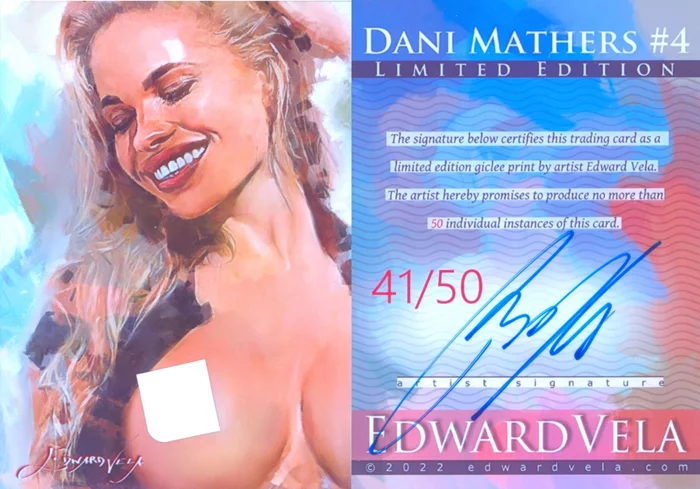 Dani Mathers autograph