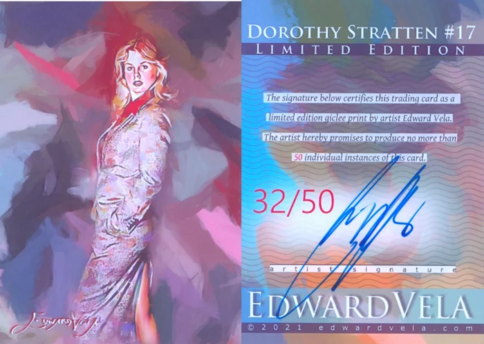 Dorothy Stratten autograph