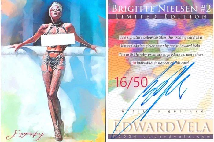 Brigitte Nielsen autograph