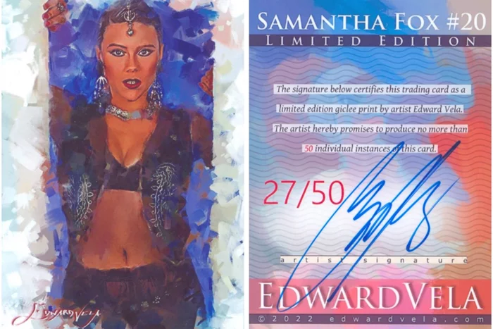 Samantha Fox autograph