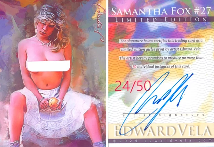 Samantha Fox autograph