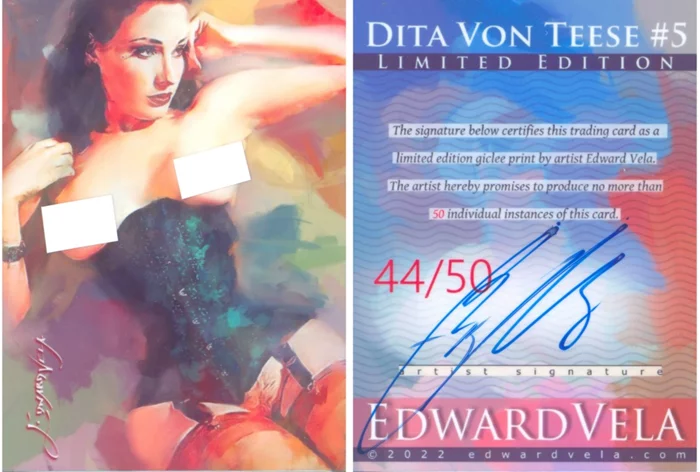 Dita Von Teese autograph