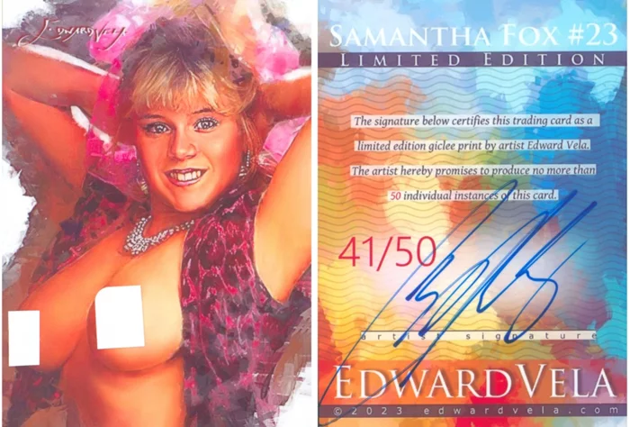 Samantha Fox autograph